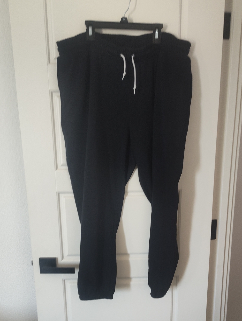 Old Navy Black Joggers with White Drawcord